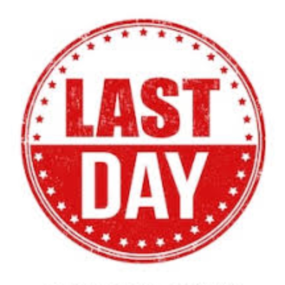 1 MORE DAY! BUY ANYTHING YOU LIKE NOW!